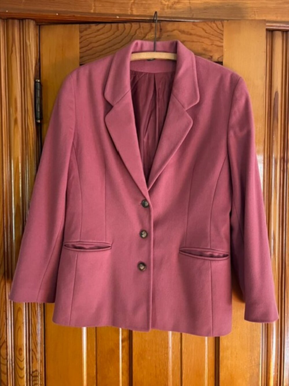 VTG  Laura Ashley Wool Lined Blazer Pink/Rose  Woman's 10
